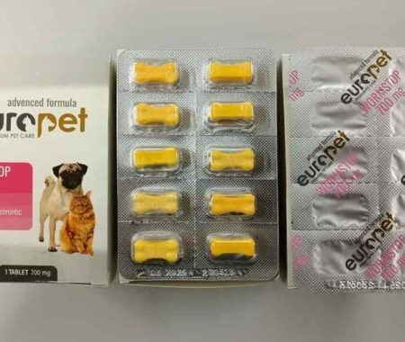 قرص ضد انگل سگ و گربه یوروپت Europet Dog And Cat Wormstop