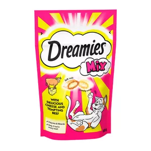 تشویقی گربه دریمز طعم گوشت گوساله و پنیر وزن 60 گرم – Dreamies