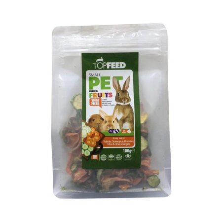 میوه خشک شده جوندگان تاپ فید Topfeed Dry Fruits وزن 100 گرم