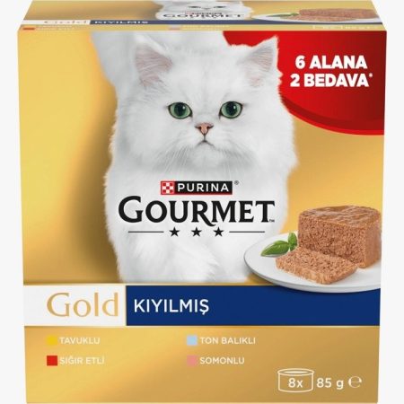 کنسرو گورمت گلد گربه پته85 گرمی در 4 طعم