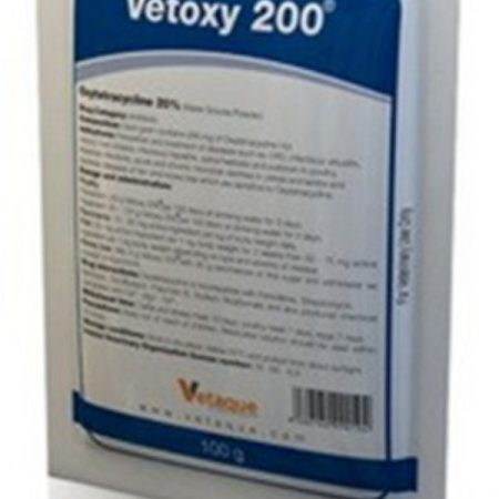 وتوکسی 200 اکسی تتراسیکلین20% وتاک 100 گ پودر محلول در آب